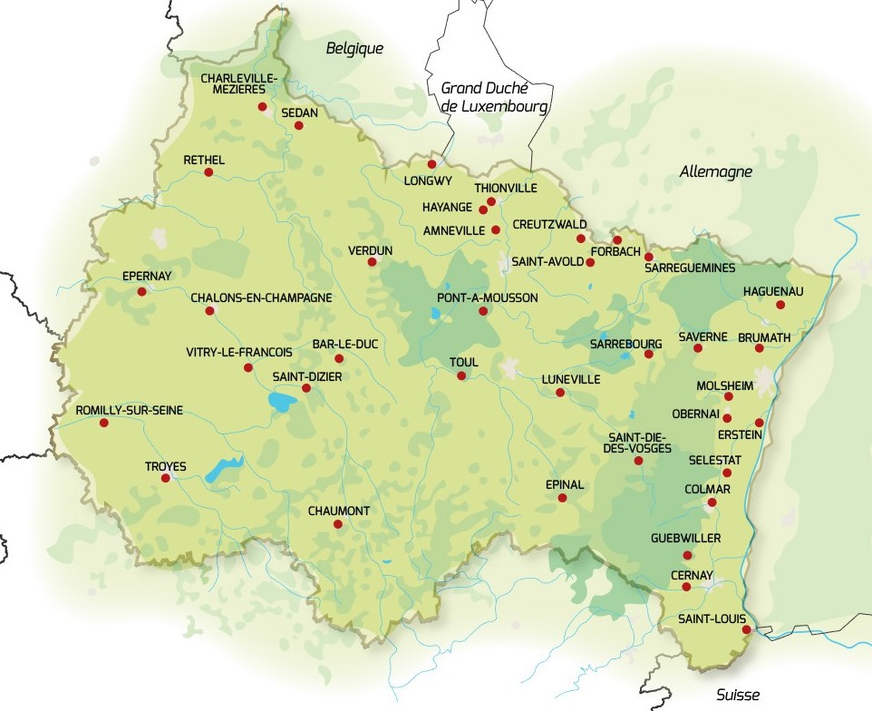 37 villes moyennes en Grand Est