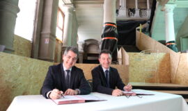 Signature de la convention pour le financement du musée du Vin de Champagne et d’Archéologie régionale à Epernay