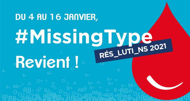 Don de sang : la Région partenaire de l’opération #MissingType