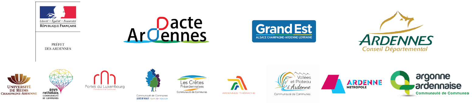 Logos des partenaires du Pacte Ardennes