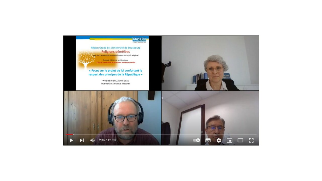 Focus sur le projet de loi confortant .... 22 avril 2021