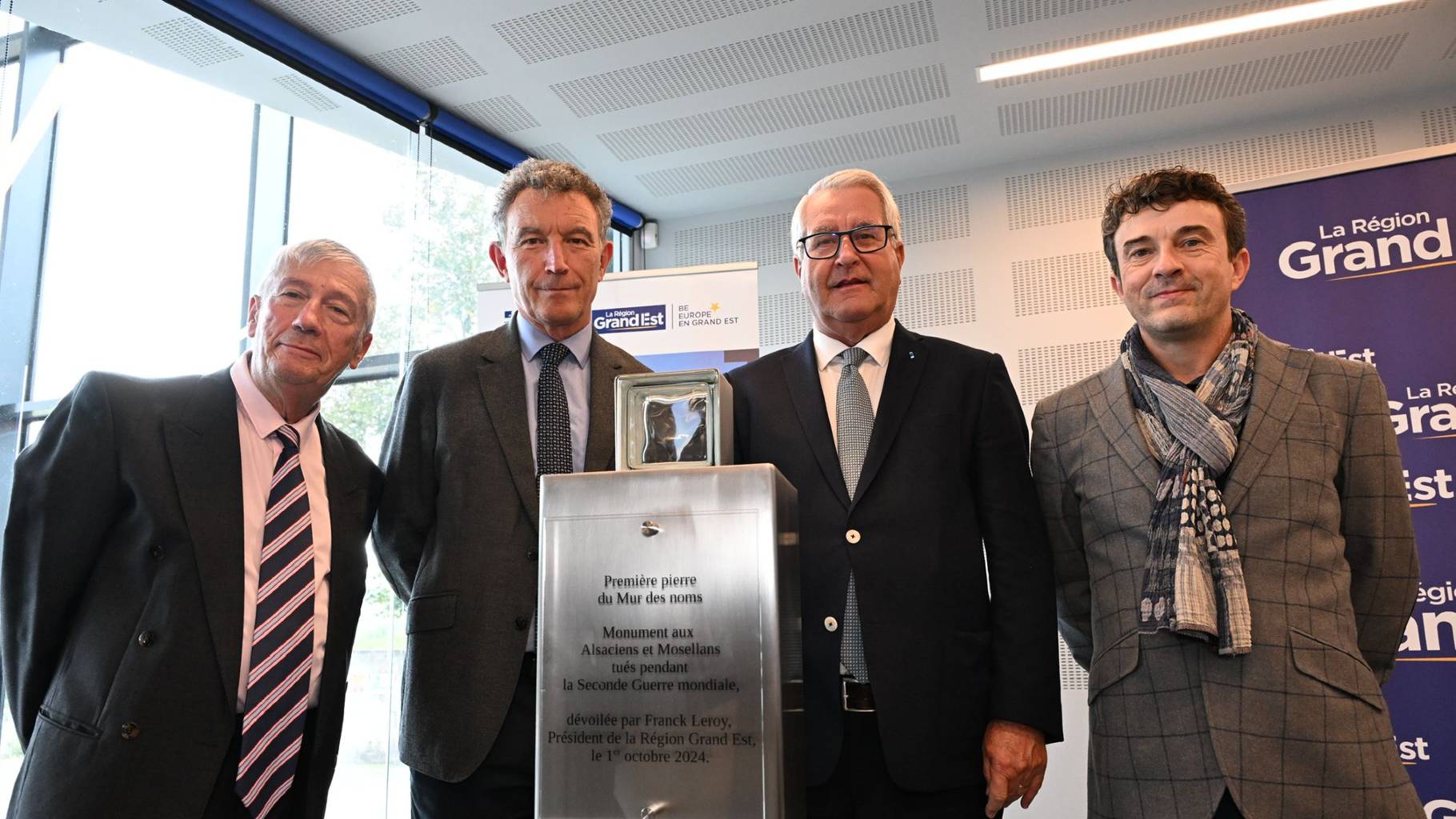 La 1ère pierre du Mur des Noms dévoilée à Schirmeck