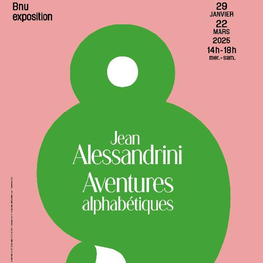 Exposition : Jean Alessandrini, Aventures alphabétiques