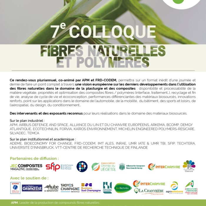 7e Colloque Fibres Naturelles et Polymères