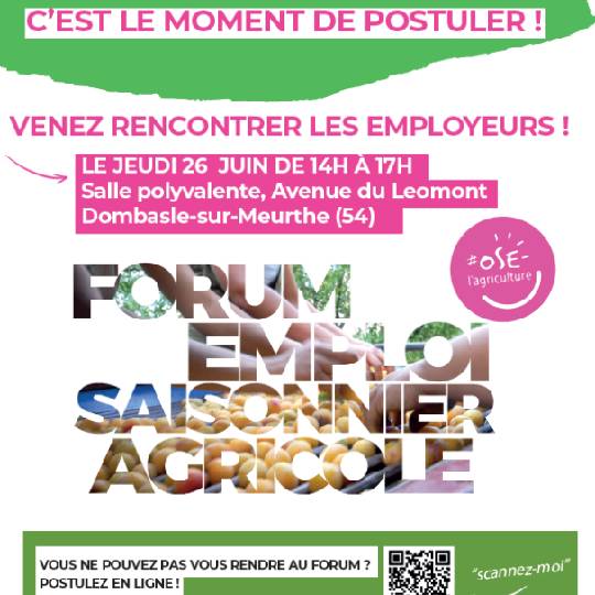Forum emploi saisonnier agricole
