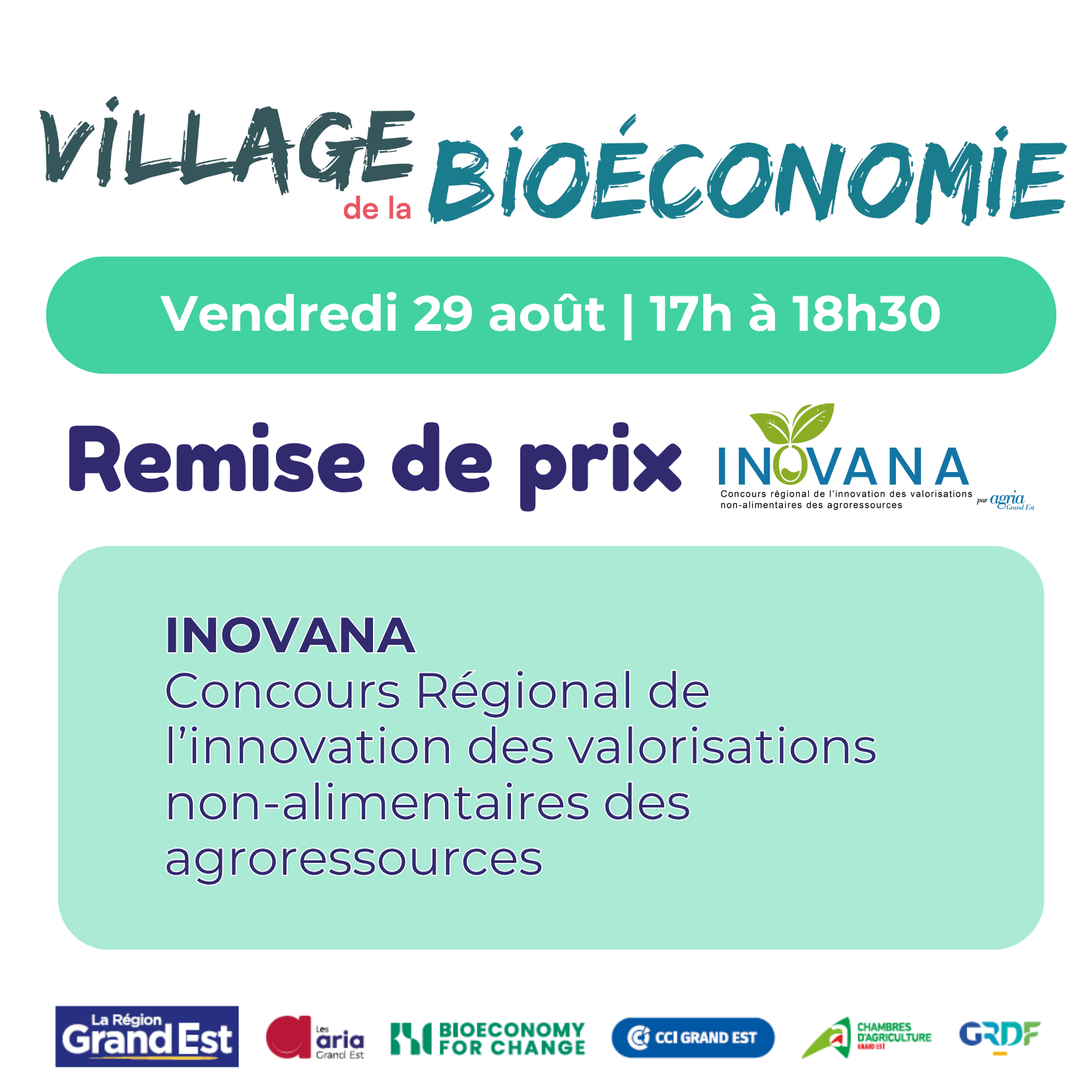 Remise des Trophées du Concours INOVANA