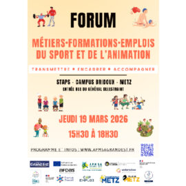Forum formations, métiers, emplois – Sport et Animation