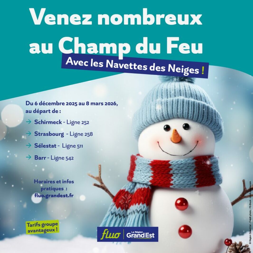 Cet hiver, cap sur le Champ du Feu avec les Navettes des Neiges !