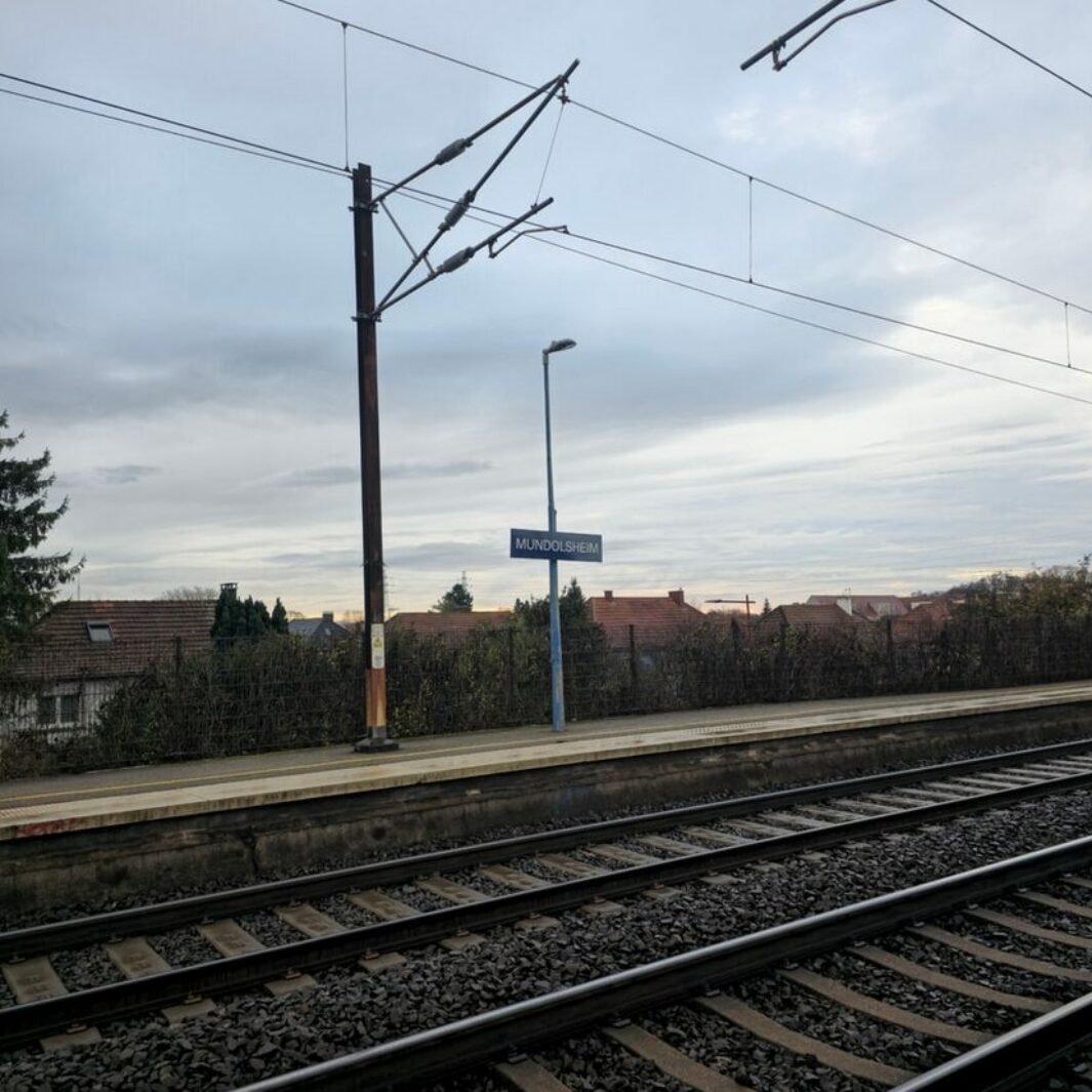 Les travaux d&rsquo;aménagements des abords de la gare de Mundolsheim ont bien avancé