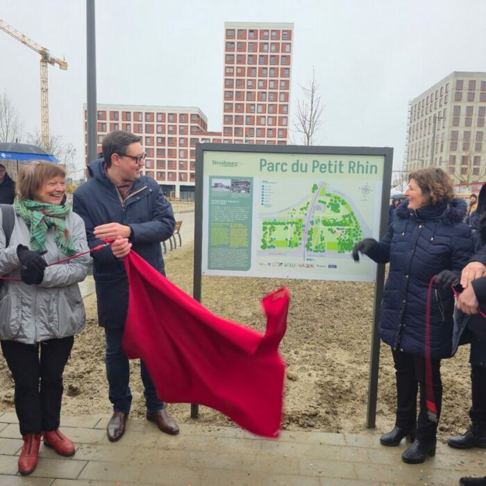 Strasbourg inaugure la partie sud du parc du Petit Rhin