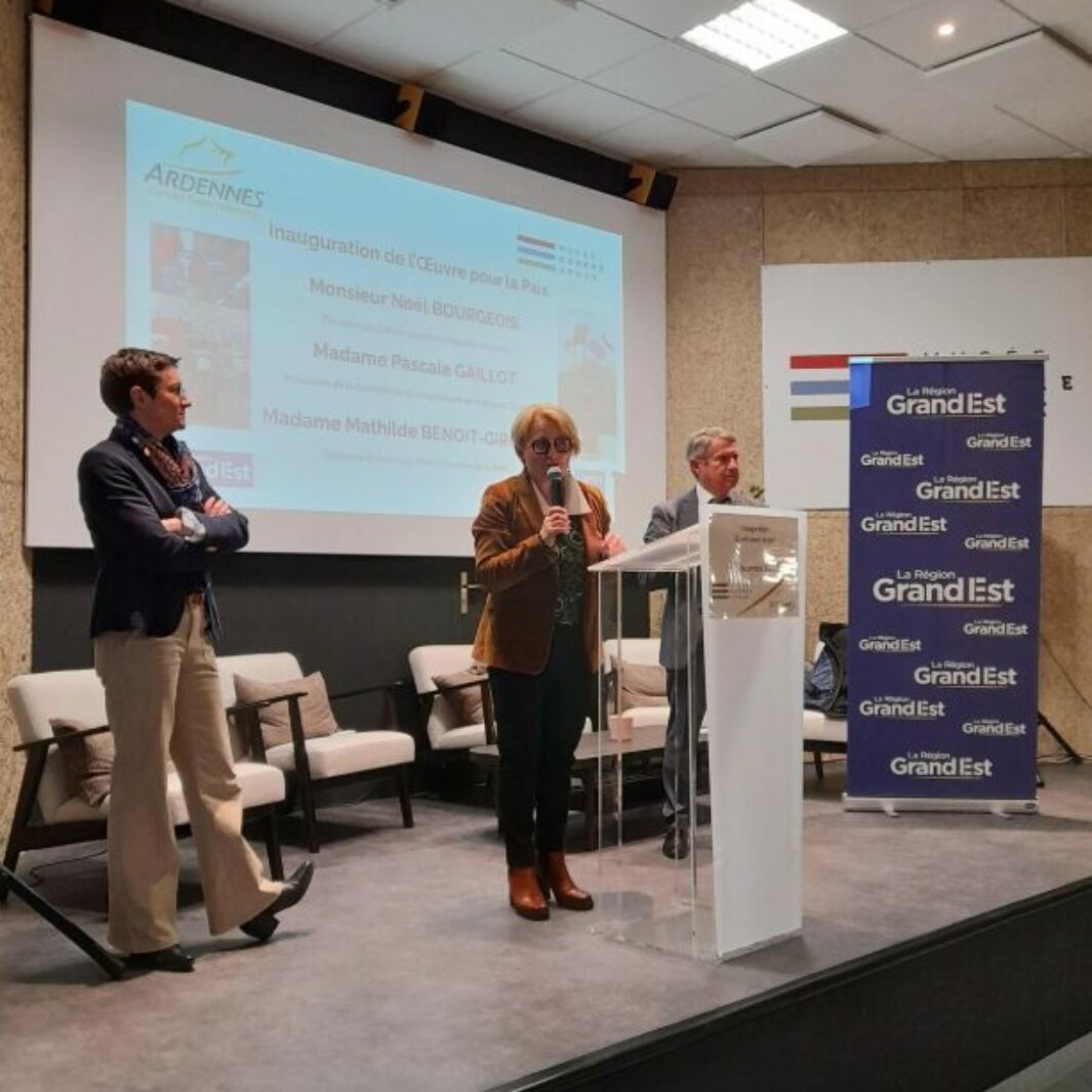 Inauguration de l’œuvre pour la Paix à Novion-Porcien