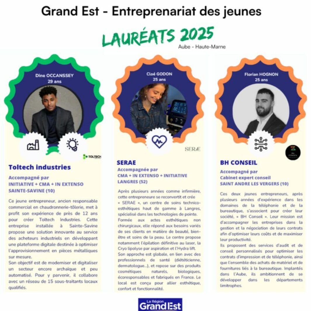 La Région Grand Est soutien l’entreprenariat des jeunes !