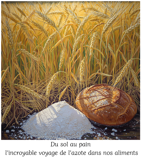 Du sol à la baguette : l’incroyable voyage de l’azote dans nos aliments