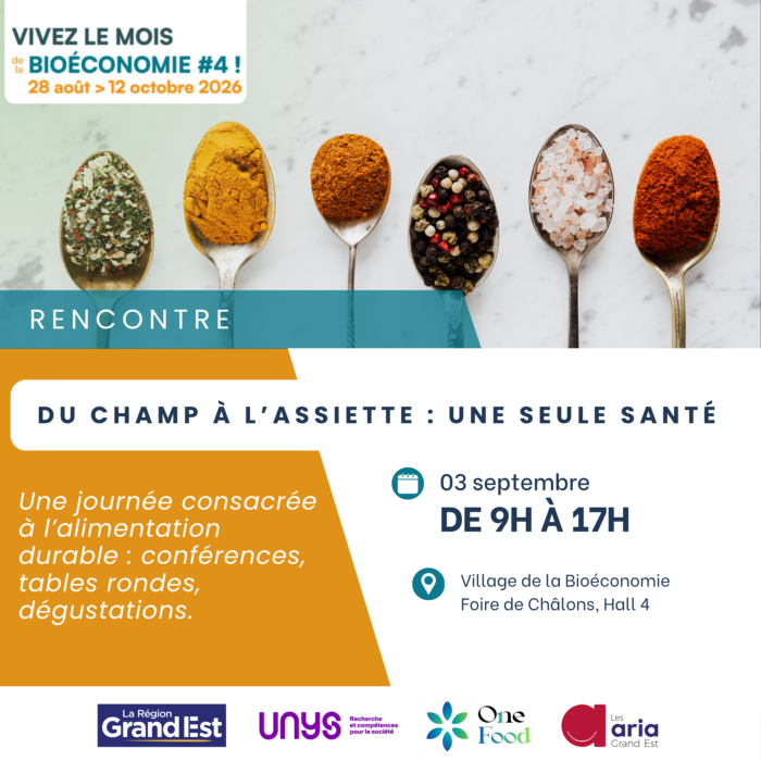 Journée Alimentation au Village de la Bioéconomie – Du champ à l’assiette, une seule santé