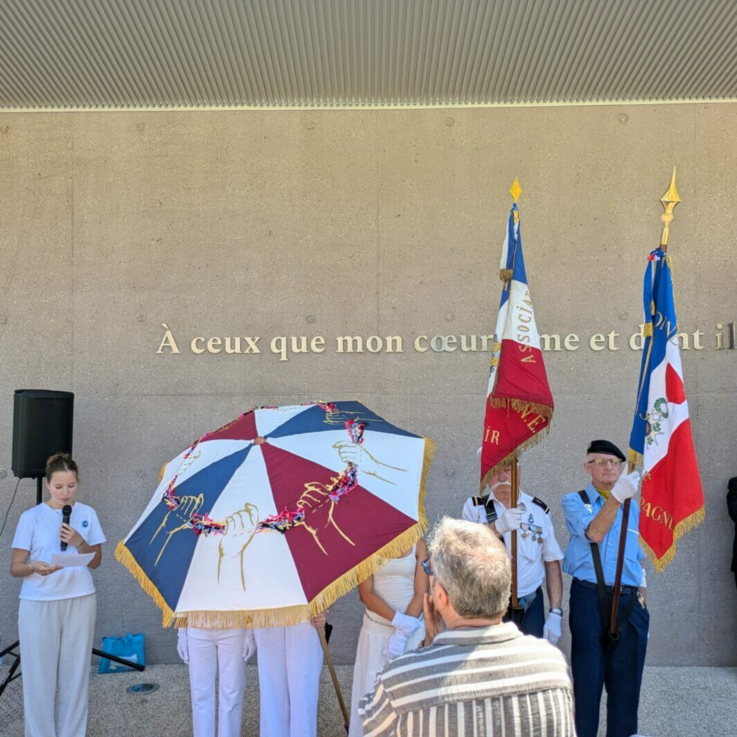 Cérémonie « Des mémoires et des drapeaux en partage » au Mur des Noms à Schirmeck