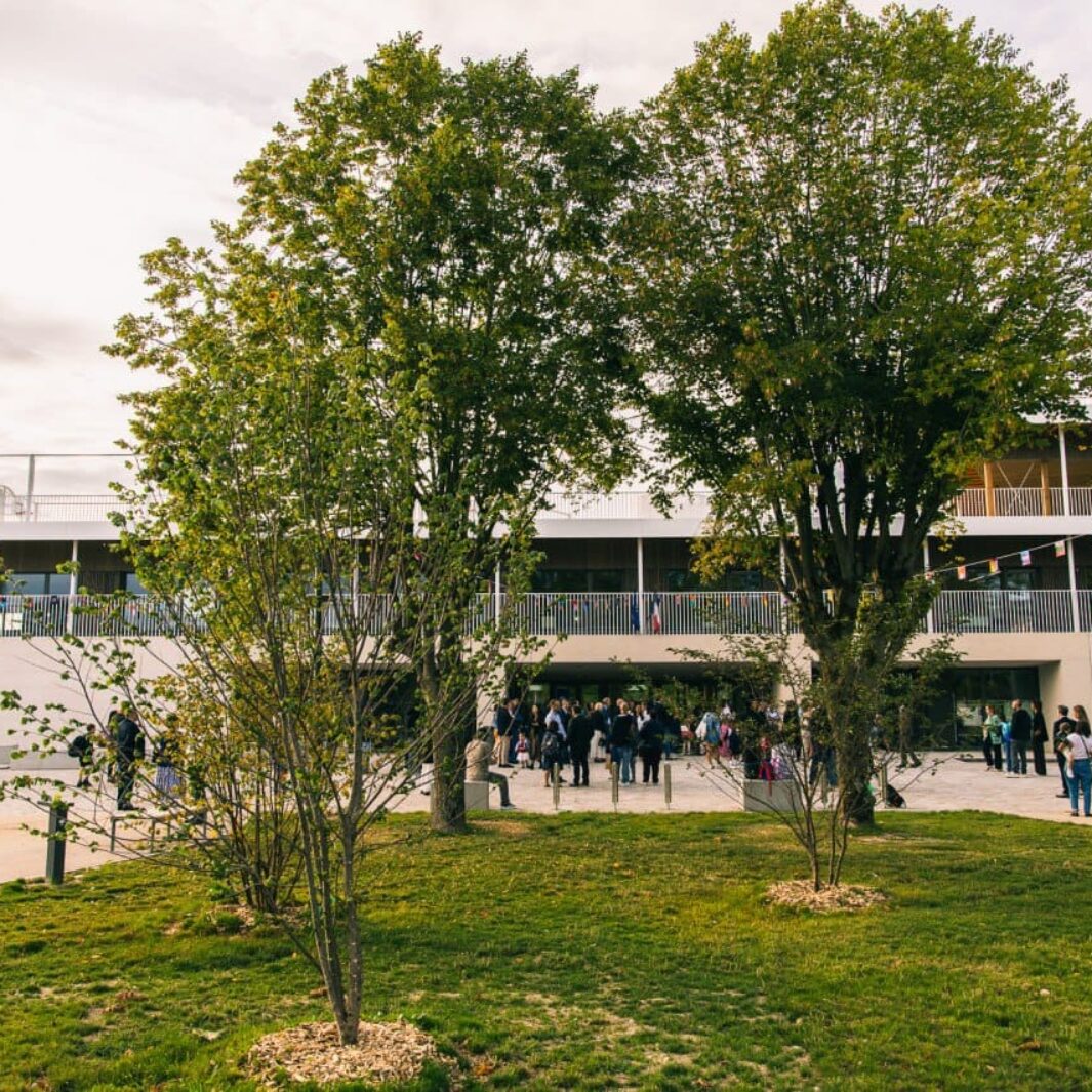 Inauguration du nouveau groupe scolaire international à Troyes