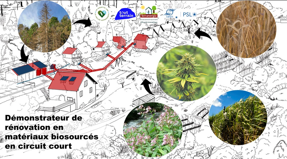 Revue de projet rénovation biosourcée + Visite de la Vigotte Lab & Atelier récolte des matériaux biosourcés